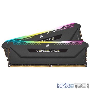 Corsair VENGEANCE RGB PRO SL 32GB (2 x 16GB) DDR4 DRAM 3600MHz CL18 1.35V CMH32GX4M2Z3600C18 AMD Ryzen Optimized Memory Kit  Black
